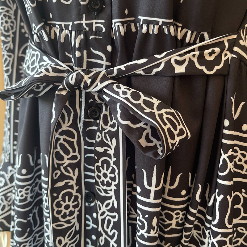 💃🌺Robe décontractée, imprimée et fluide pour femmes, avec encolure en V