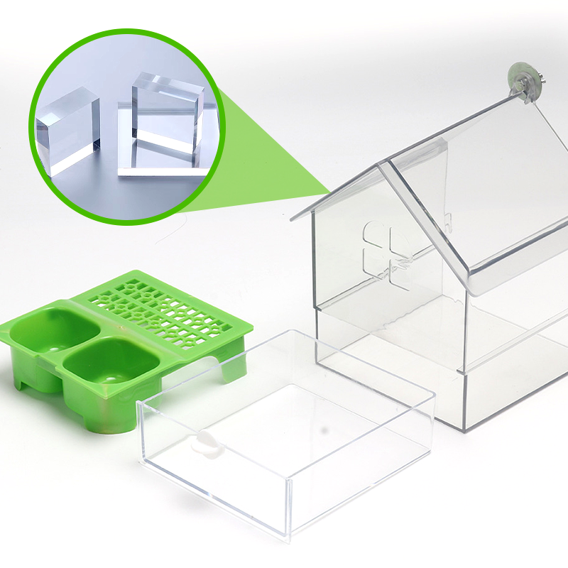 🐦🔥 50 % DE RÉDUCTION – Mangeoire externe coulissante pour perroquets ✨