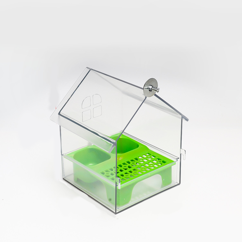 🐦🔥 50 % DE RÉDUCTION – Mangeoire externe coulissante pour perroquets ✨