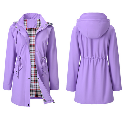 🔥Soldes exceptionnelles 49 %🔥Veste imperméable à carreaux ultime pour femmes