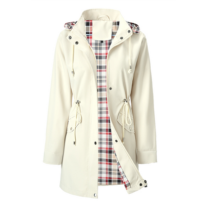 🔥Soldes exceptionnelles 49 %🔥Veste imperméable à carreaux ultime pour femmes