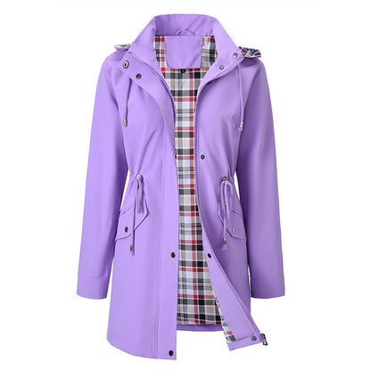 🔥Soldes exceptionnelles 49 %🔥Veste imperméable à carreaux ultime pour femmes