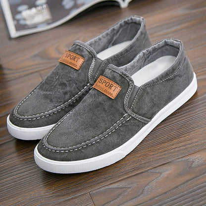 Chaussures en toile à enfiler décontractées pour hommes