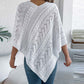 Pull-over ample en maille unie à encolure en V pour femmes