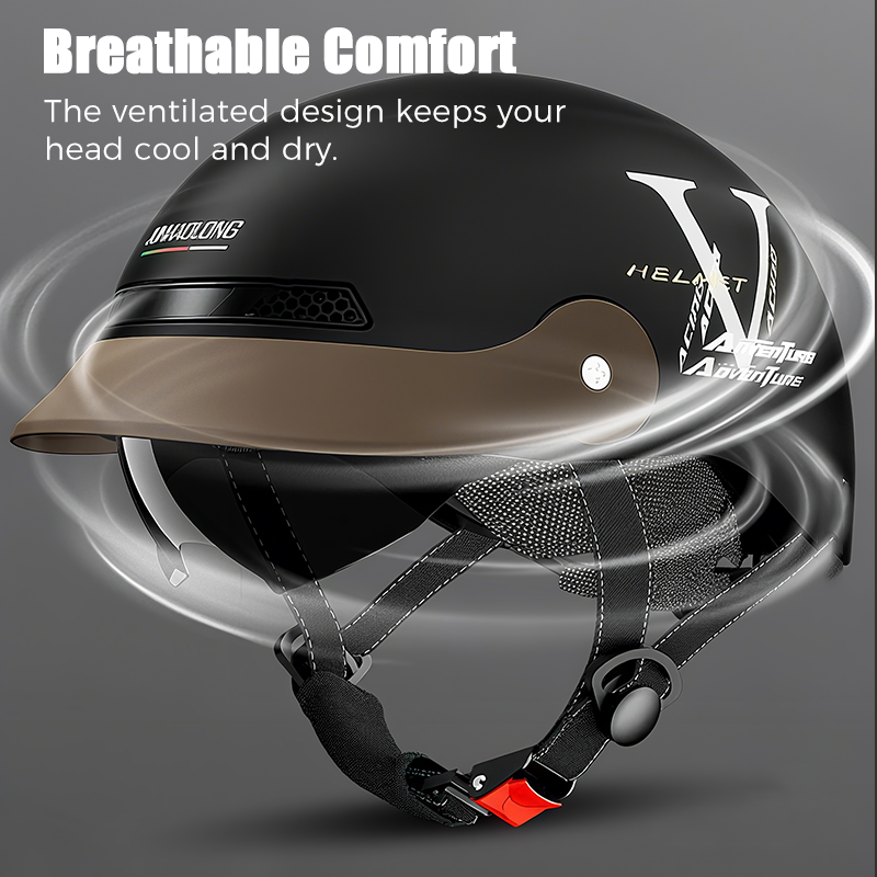 🛡️Breathable Casque de moto léger et résistant aux chocs