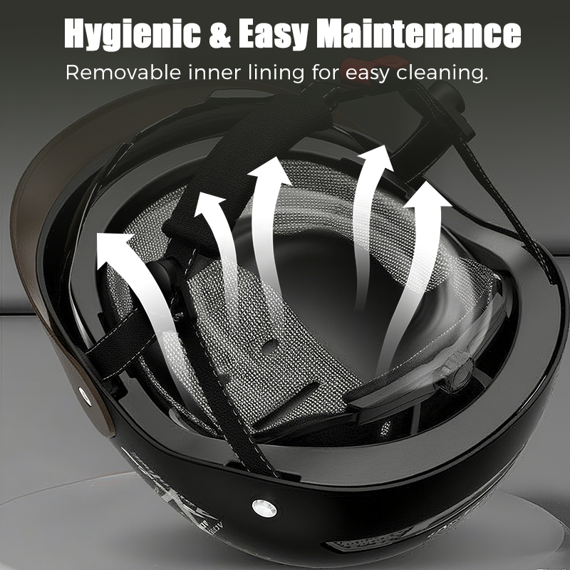 🛡️Breathable Casque de moto léger et résistant aux chocs