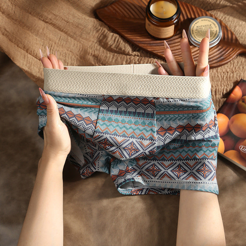 Boxers respirants à motif géométrique pour hommes (achetez-en 1 obtenez-en 2 gratuits)