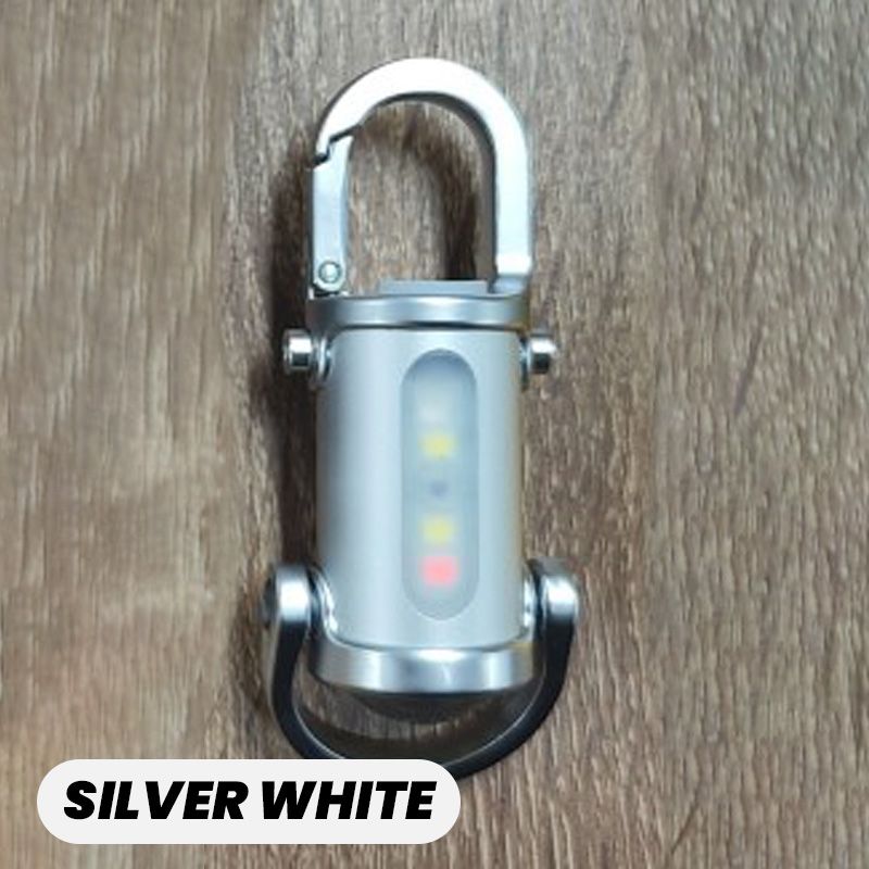 1200LM Mini Lampe Torche à Porte-Clés Ultra Brillante Étanche