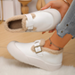 Chaussures confortables et chaudes à semelle épaisse pour femmes