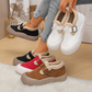 Chaussures confortables et chaudes à semelle épaisse pour femmes