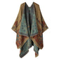 Poncho ouvert devant pour femme, automne-hiver