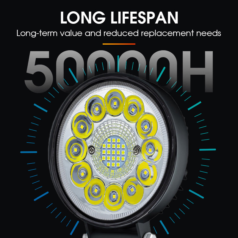 🔦 50% DE RÉDUCTION ! 🚗 Projecteur LED 4 Pouces 99W - Éclairage Extrême pour Off-Road, Étanche IP67 et Résistant aux Chocs 🏔️⚡