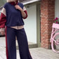 🧥Nouveautés maintenant disponibles à 50 % de rabais - Ensemble 2 pièces veste et pantalon à fermeture éclair pour femmes