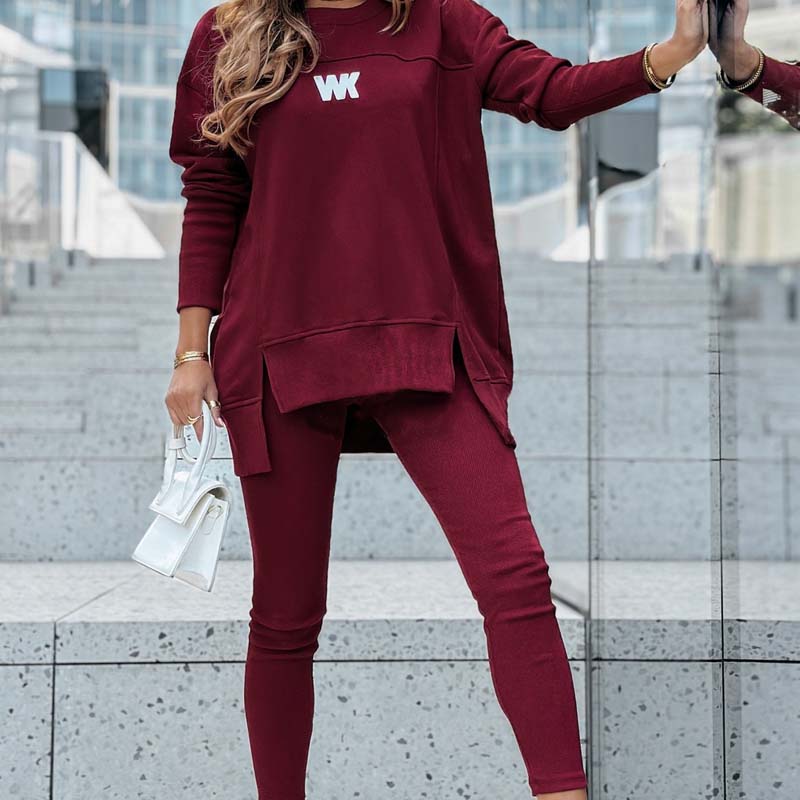 Ensemble sweat-shirt et leggings décontracté pour femmes