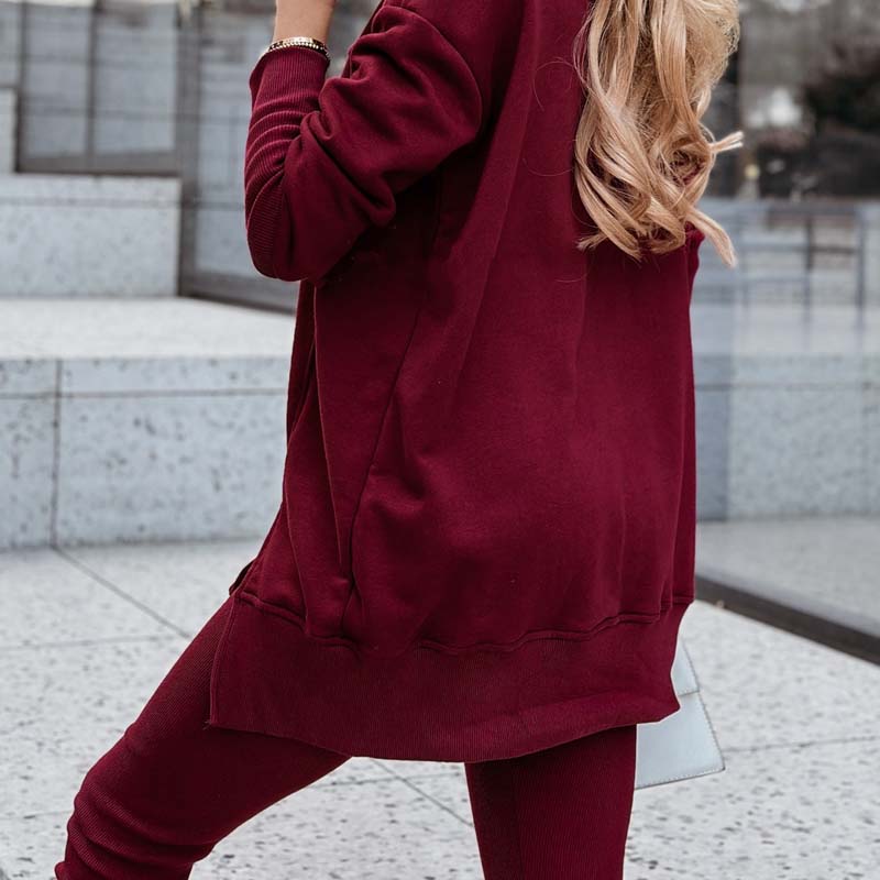 Ensemble sweat-shirt et leggings décontracté pour femmes