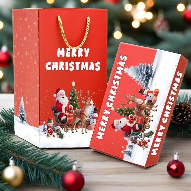 🎅Boîte cadeau de Noël pliable et rebondissante unique🎄