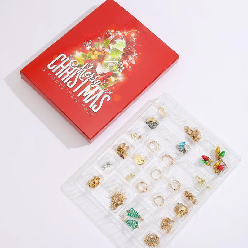 Boîte mystère pour bijoux de Noël 24PC