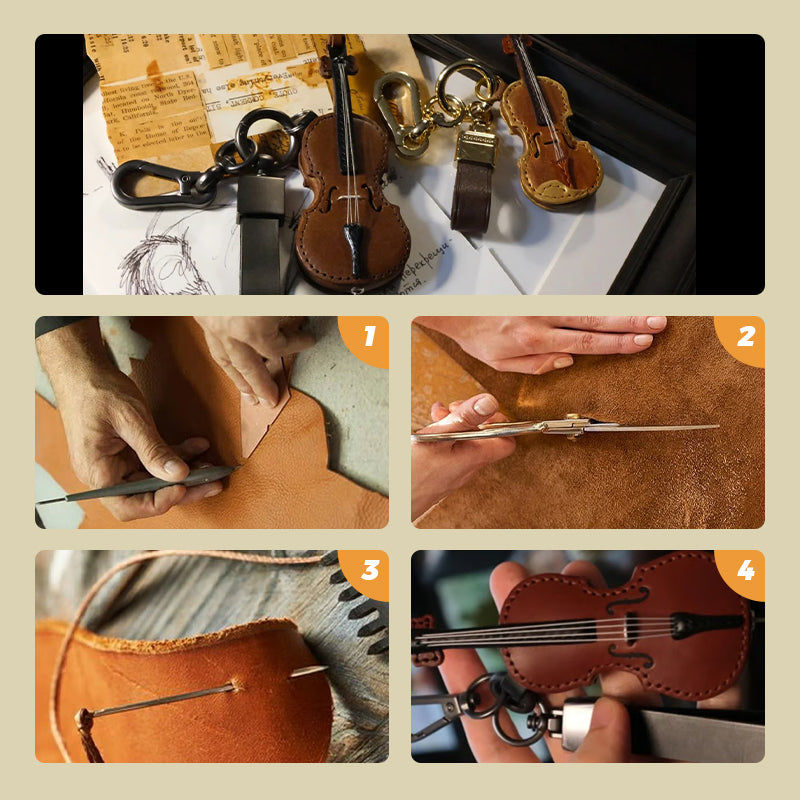 Porte-clés violon au design tendance