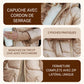 Manteau en Coton à Capuche Mi-Long pour Femme