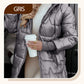 Manteau en Coton à Capuche Mi-Long pour Femme