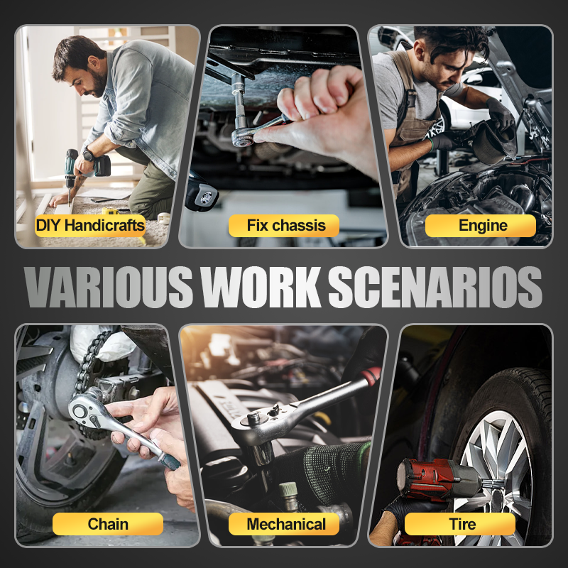 🔧 60% DE RÉDUCTION ! ⚙️ Jeu de Douilles en Acier CR-V - 32 Pièces avec Cliquet, Compatible avec la Plupart des Écrous et Boulons 🛠️📦