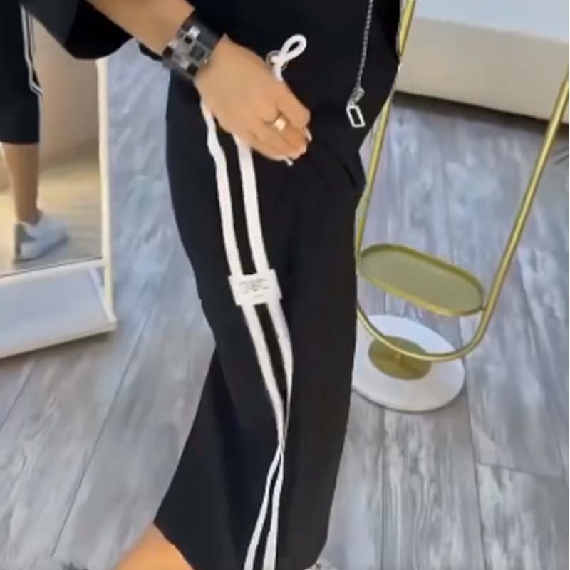 Ensemble veste et robe à col montant pour femme