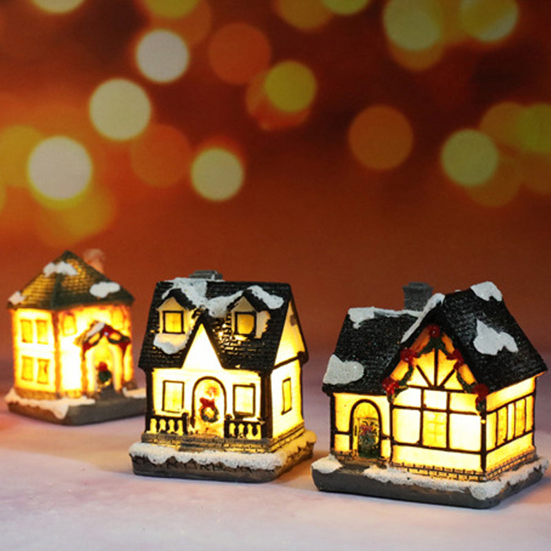 🎄 50% DE RÉDUCTION ! ✨ Miniature Maison de Noël LED - Décoration de Table Lumineuse avec Effet Neige, Ambiance Féerique pour les Fêtes 🏠📦