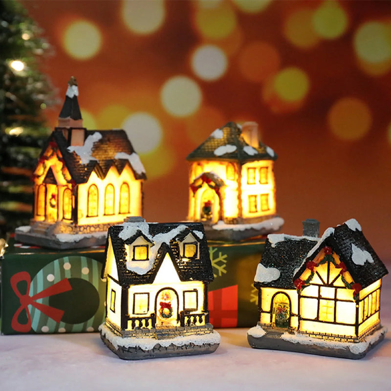 🎄 50% DE RÉDUCTION ! ✨ Miniature Maison de Noël LED - Décoration de Table Lumineuse avec Effet Neige, Ambiance Féerique pour les Fêtes 🏠📦