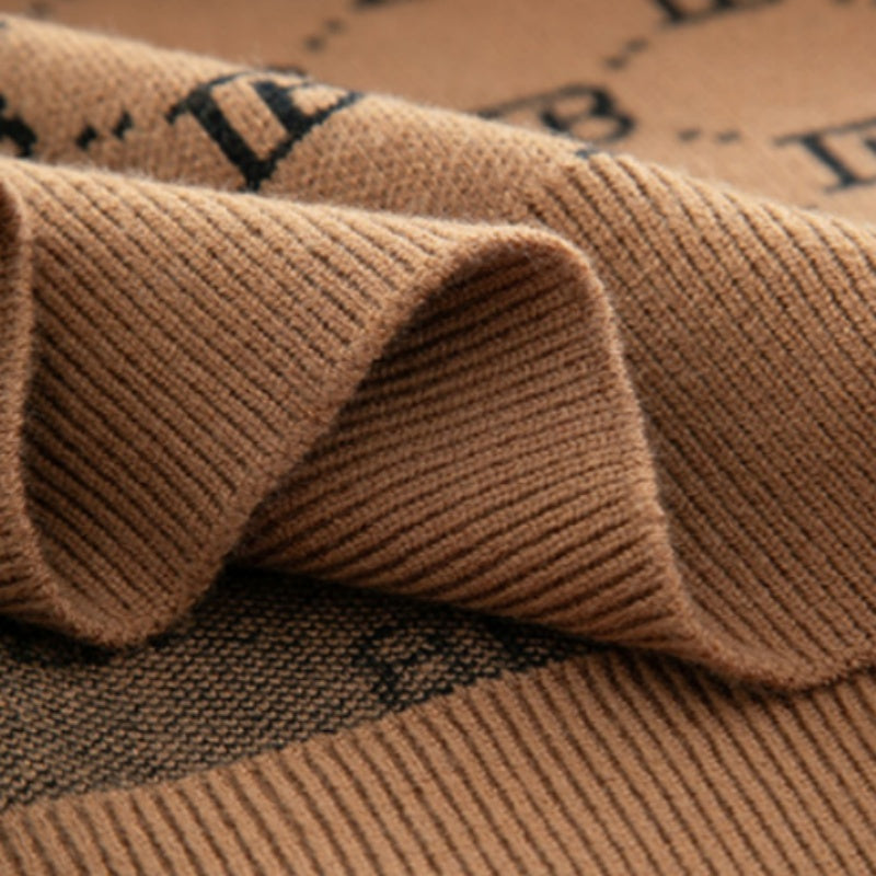 Pull slim à manches longues et imprimé tendance pour homme