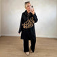 Robe longue oversize à capuche et poches pour femme
