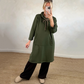 Robe longue oversize à capuche et poches pour femme