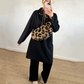Robe longue oversize à capuche et poches pour femme