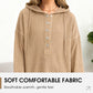 👚🌾 Sweat capuche femme col V – Boutons réglables, silhouette flatteuse, idéal à porter seul ou superposé pour un look effortless 🍂🕊️