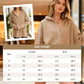 👚🌾 Sweat capuche femme col V – Boutons réglables, silhouette flatteuse, idéal à porter seul ou superposé pour un look effortless 🍂🕊️