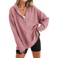 👚🌾 Sweat capuche femme col V – Boutons réglables, silhouette flatteuse, idéal à porter seul ou superposé pour un look effortless 🍂🕊️