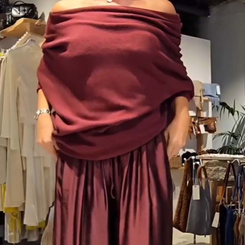 ✨ Ensemble chic 2 pièces épaules dénudées — Doux, flatteur & élégance sans effort | Jusqu’à 60 % DE RÉDUCTION aujourd’hui ! 🌸