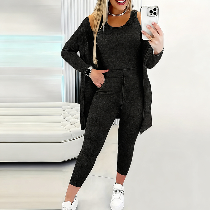 💕Ensemble 3 pièces décontracté et élégant pour femme