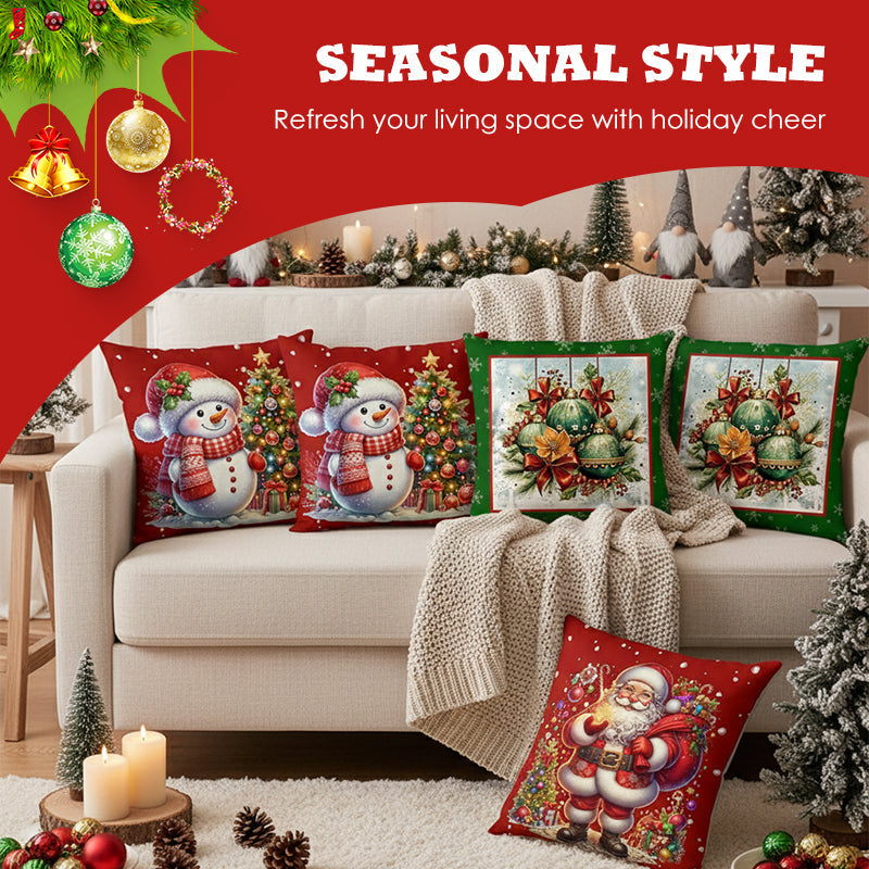 🎄🔥Promotion de Noël 50 % DE RÉDUCTION🔥Jolie housse de coussin imprimée Noël