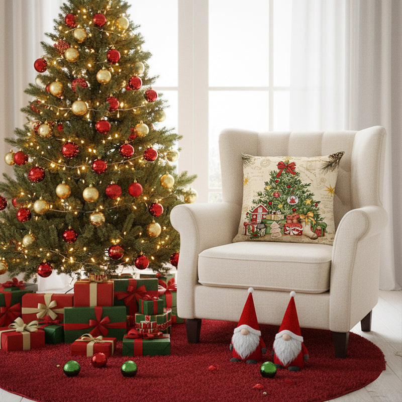 🎄🔥Promotion de Noël 50 % DE RÉDUCTION🔥Jolie housse de coussin imprimée Noël