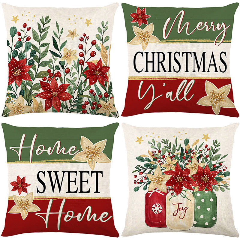 🎄🔥Promotion de Noël 50 % DE RÉDUCTION🔥Jolie housse de coussin imprimée Noël