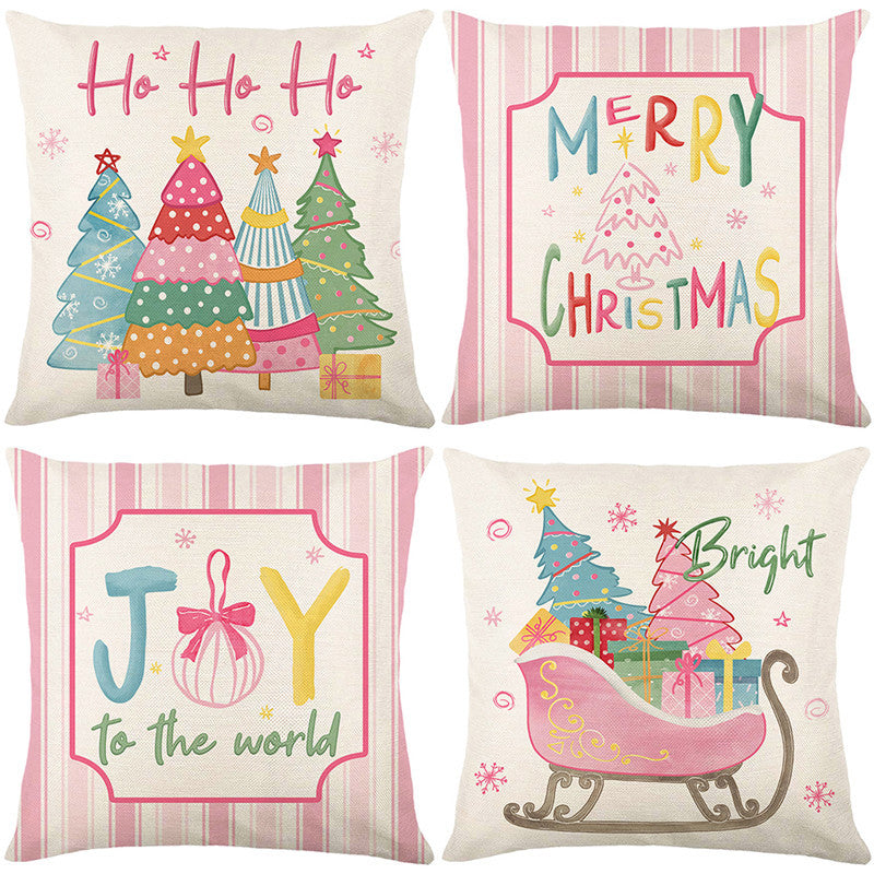 🎄🔥Promotion de Noël 50 % DE RÉDUCTION🔥Jolie housse de coussin imprimée Noël