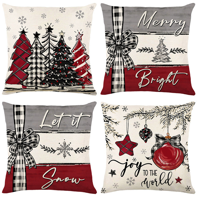 🎄🔥Promotion de Noël 50 % DE RÉDUCTION🔥Jolie housse de coussin imprimée Noël