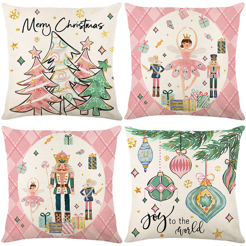 🎄🔥Promotion de Noël 50 % DE RÉDUCTION🔥Jolie housse de coussin imprimée Noël