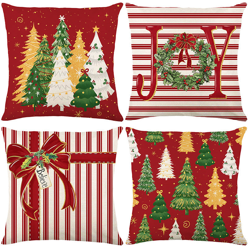 🎄🔥Promotion de Noël 50 % DE RÉDUCTION🔥Jolie housse de coussin imprimée Noël