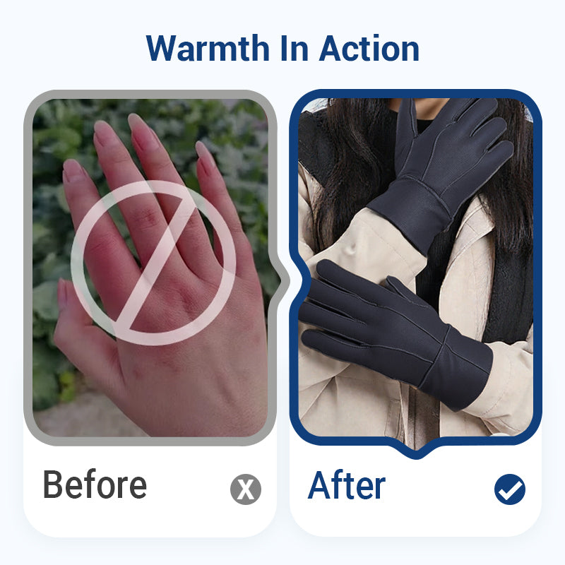 🎄✨Soldes de Noël à durée limitée🎁Gants chauds double épaisseur 100 % laine douce