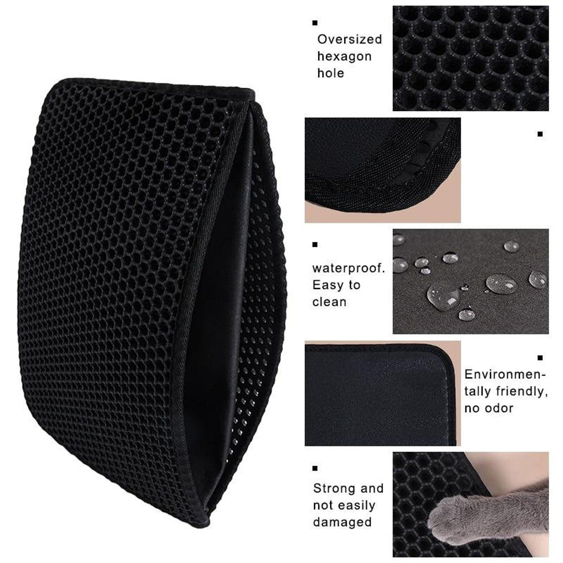 ⏰Prévente de Noël 50 % de réduction🔥Tapis antidérapant pour litière pour chat