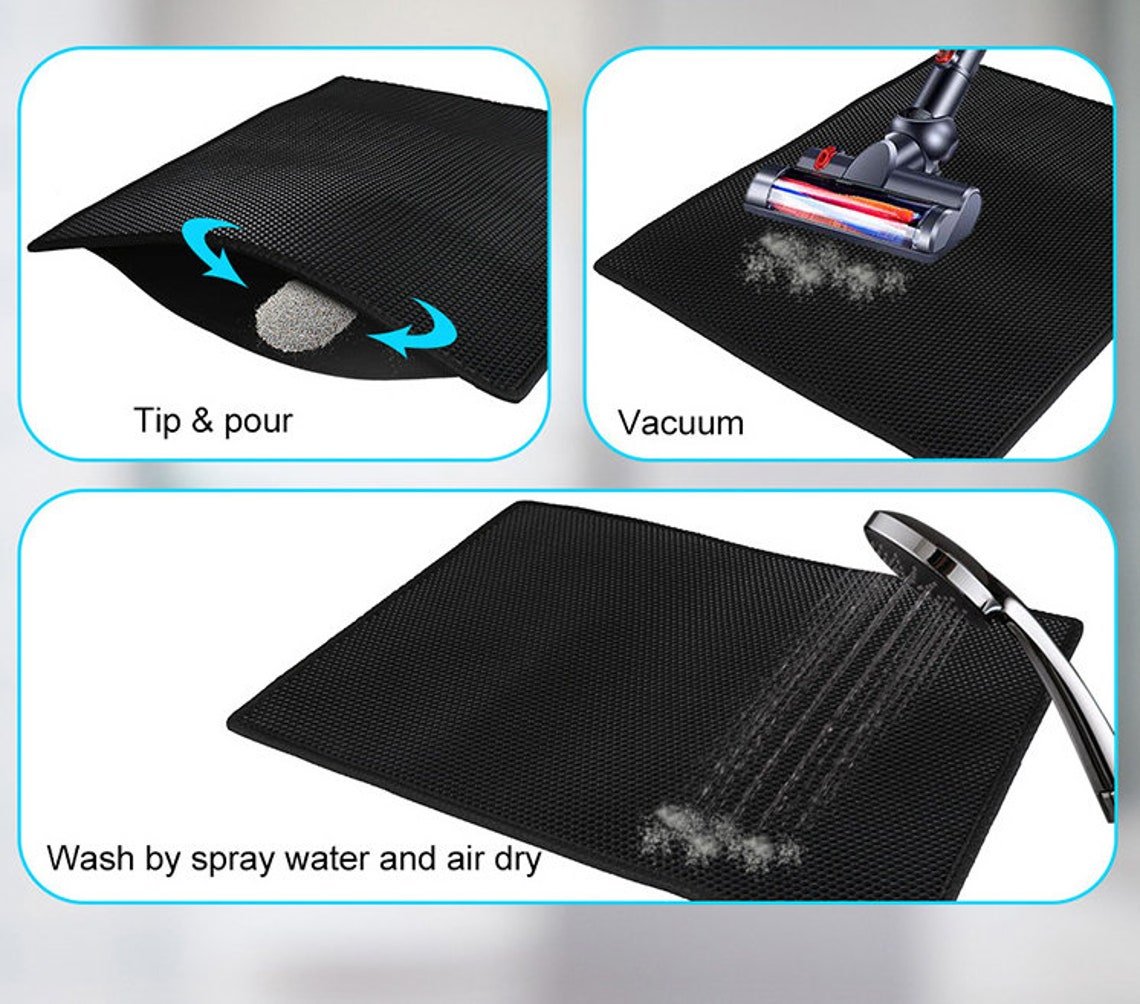 ⏰Prévente de Noël 50 % de réduction🔥Tapis antidérapant pour litière pour chat