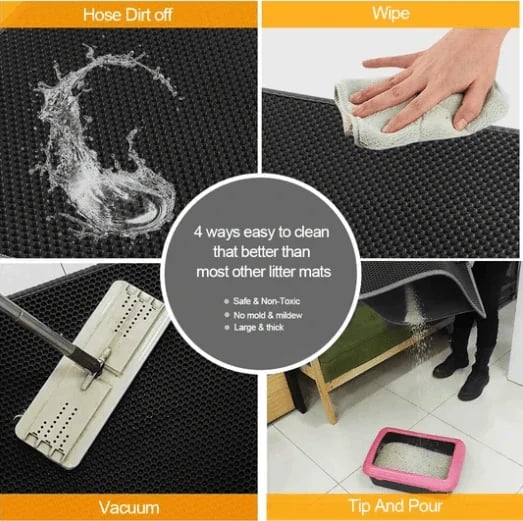 ⏰Prévente de Noël 50 % de réduction🔥Tapis antidérapant pour litière pour chat
