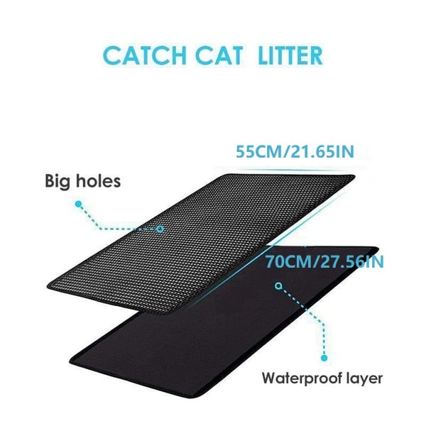 ⏰Prévente de Noël 50 % de réduction🔥Tapis antidérapant pour litière pour chat