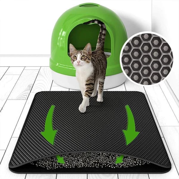 ⏰Prévente de Noël 50 % de réduction🔥Tapis antidérapant pour litière pour chat